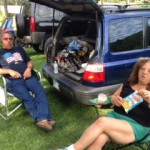 Pat and Camille taking a break